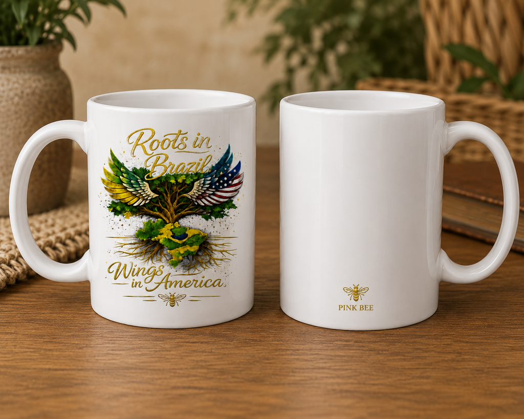 Roots in Brazil, Wings in America – 11 oz Mug