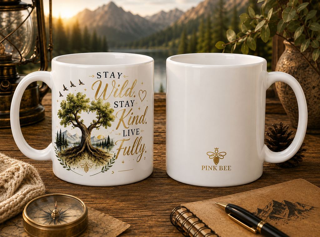 Stay Wild, Stay Kind, Live Fully – 11 oz Mug