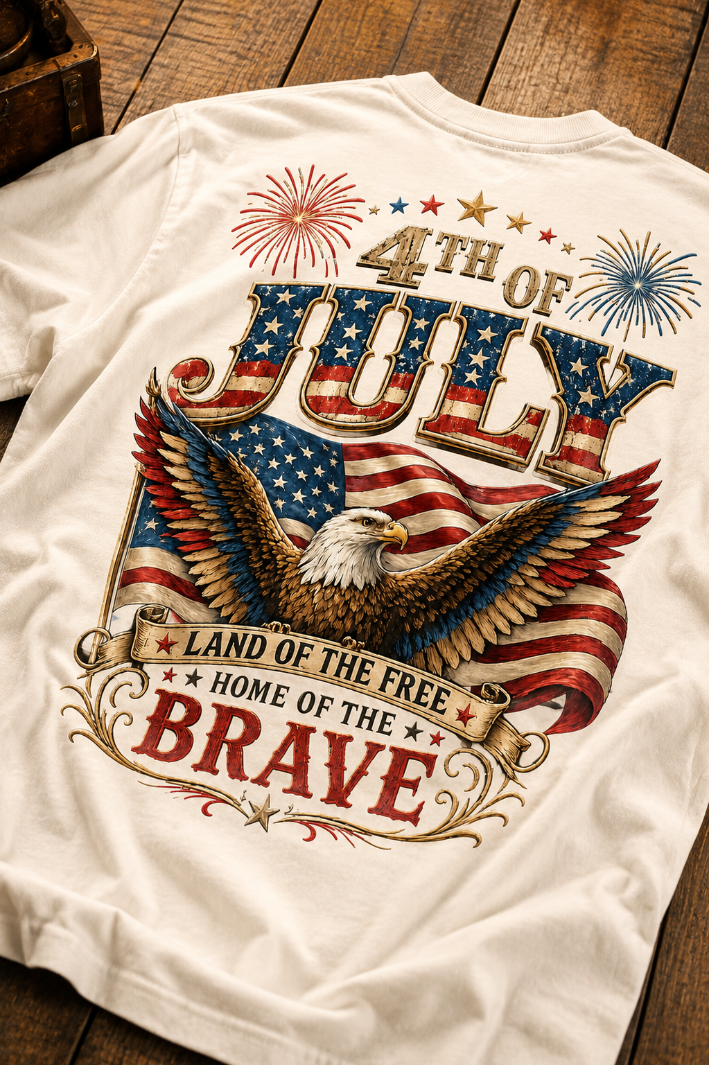 Land of the Free Tee – White