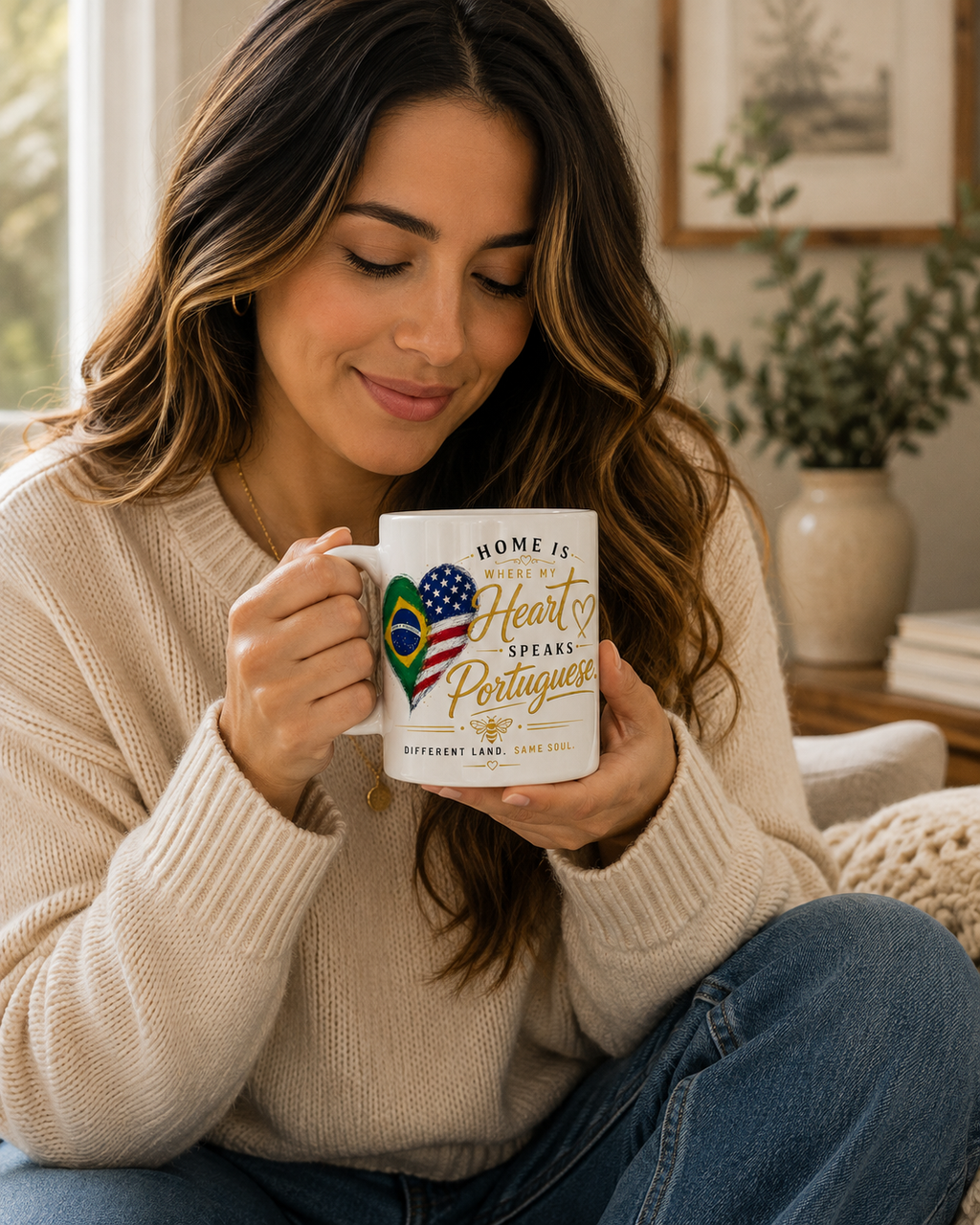 Home Is Where My Heart Speaks Portuguese – 11 oz Mug