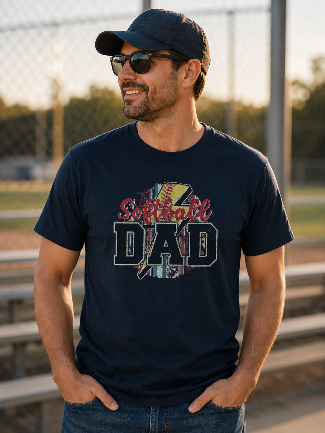Softball Dad T-Shirt – Game Day Sports Shirt