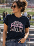 Football Mom T-Shirt – Leopard Print Game Day Shirt