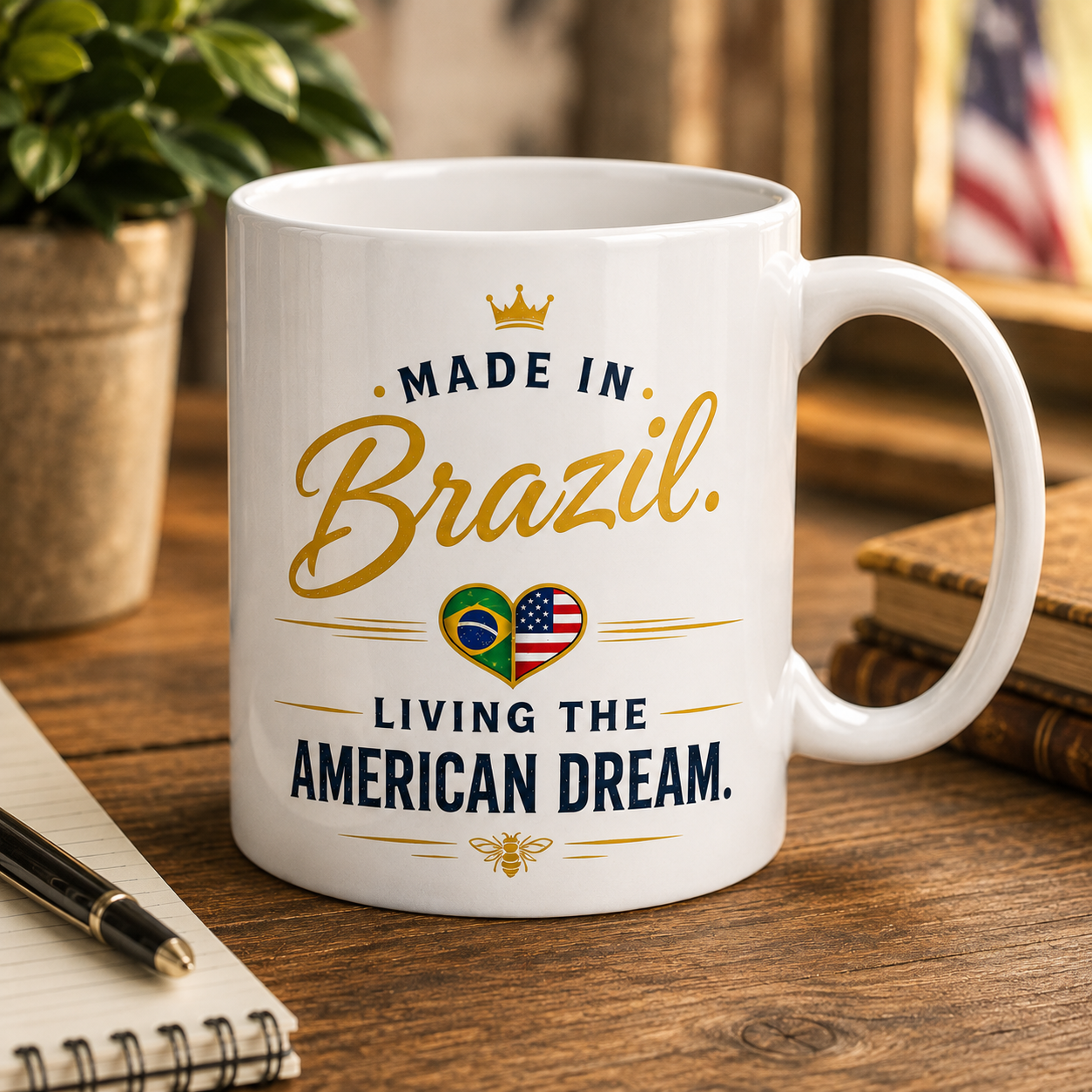 Made in Brazil, Living the American Dream – 11 oz Mug