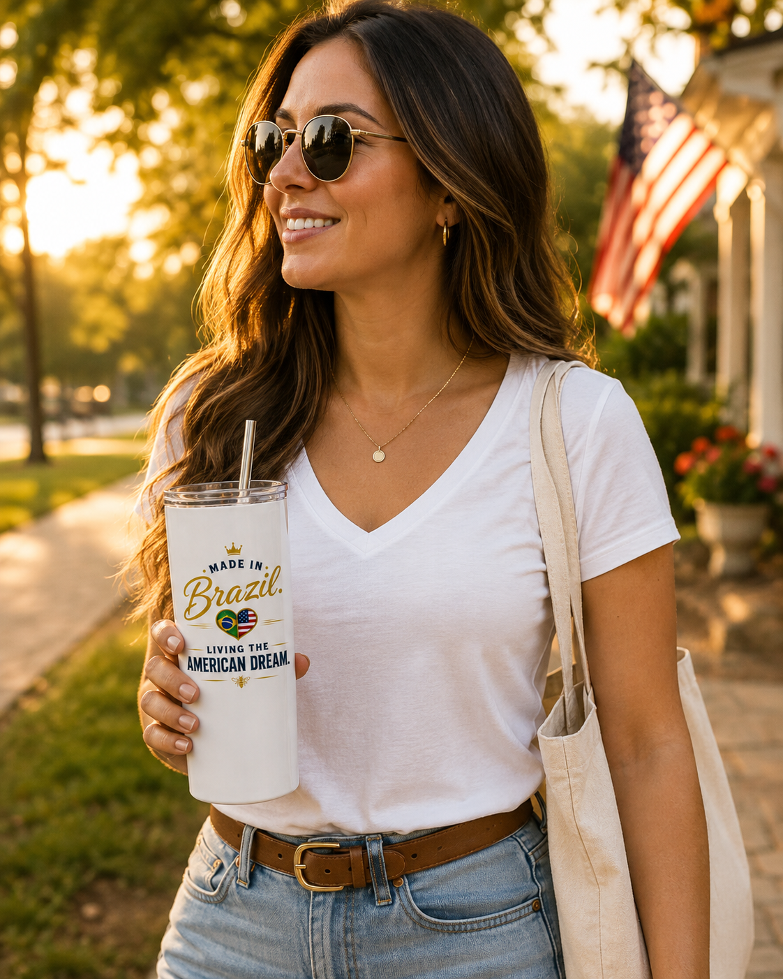 Made in Brazil, Living the American Dream – 20 oz Tumbler