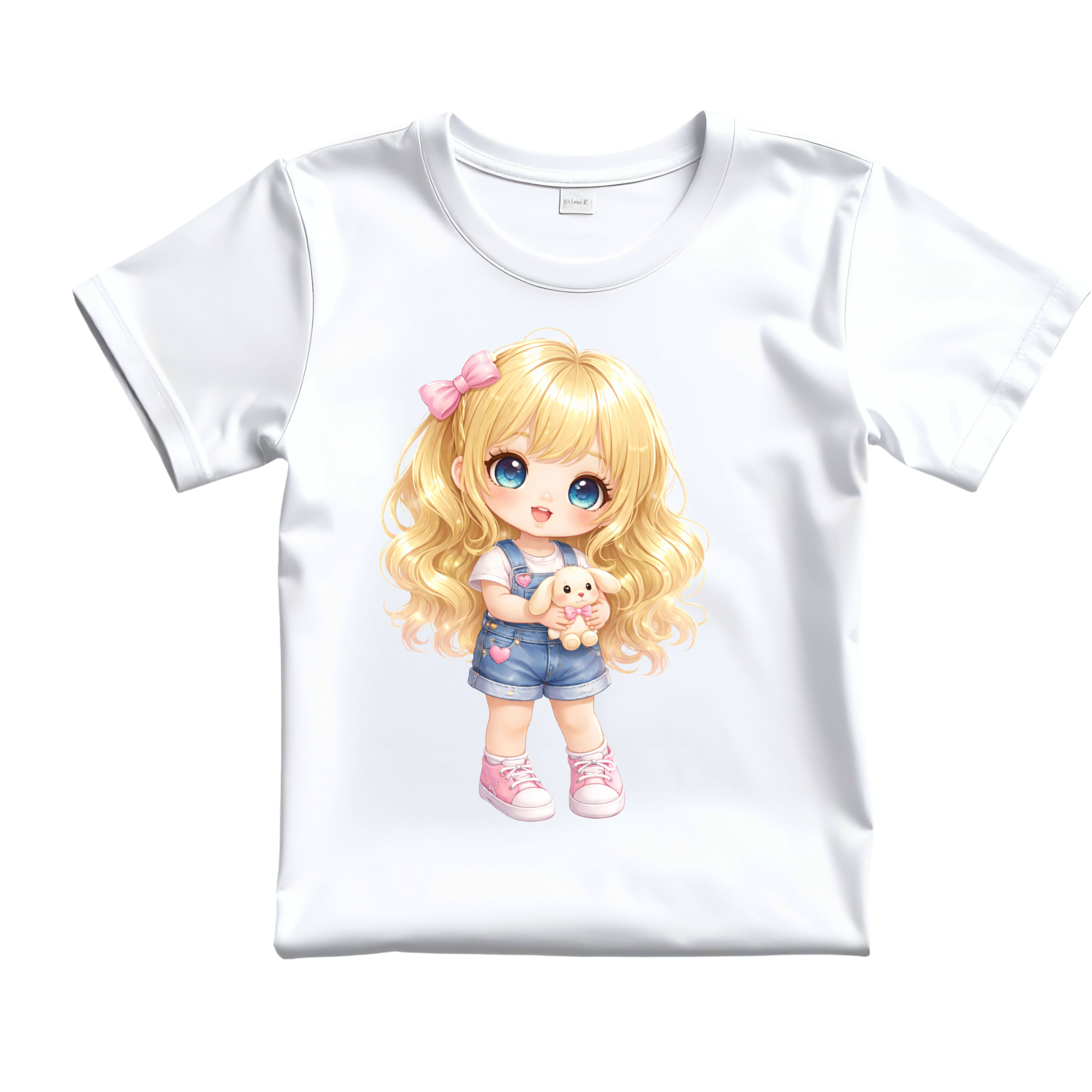 Cute Girl Doll T-Shirt – Toddler & Kids Tee | Pink Bee Collection