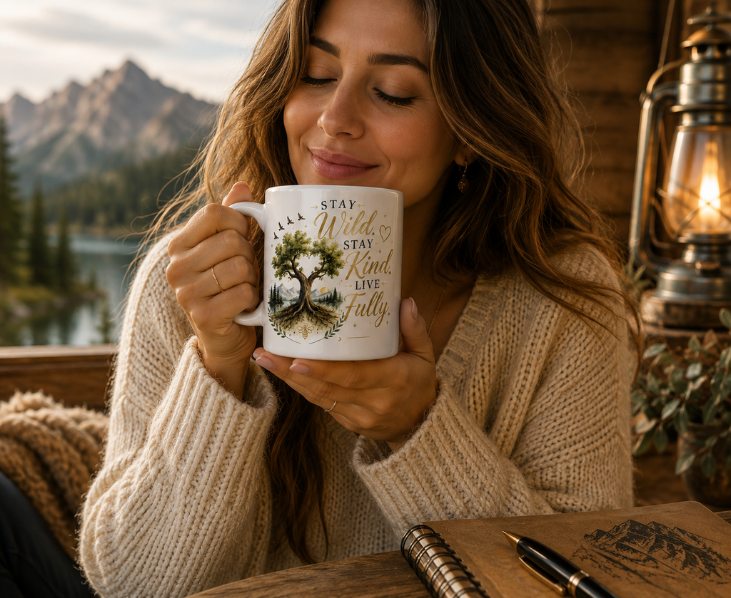 Stay Wild, Stay Kind, Live Fully – 11 oz Mug