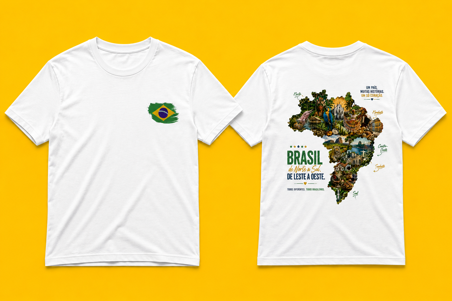 Brazil From North to South White T-Shirt