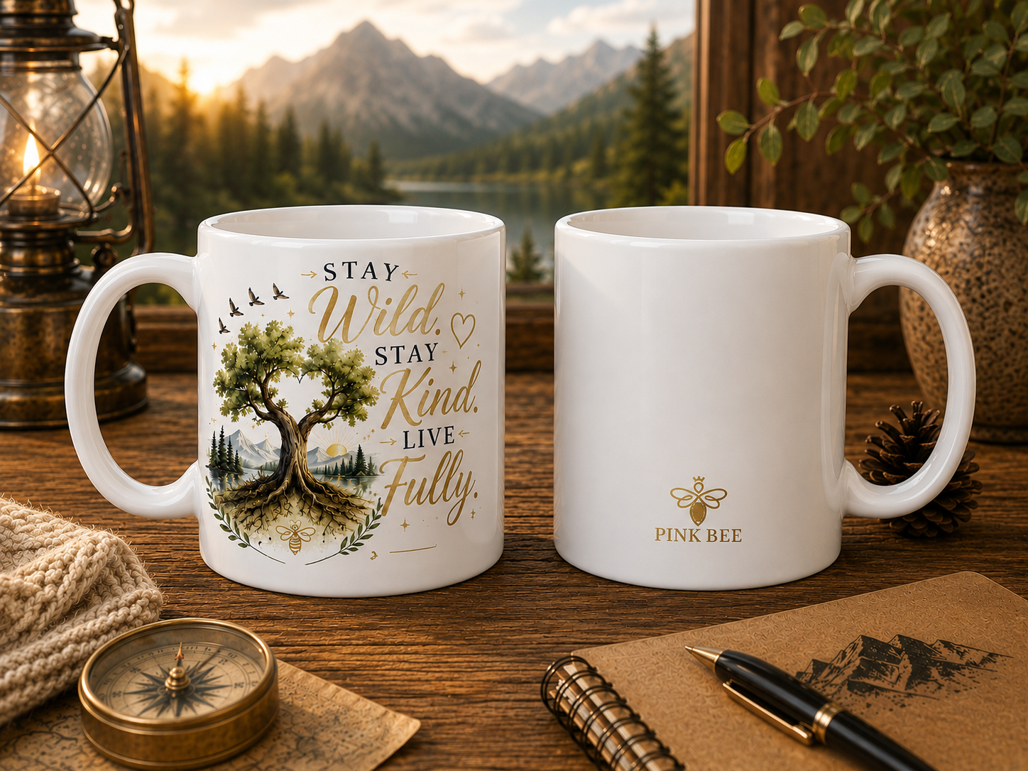 Stay Wild, Stay Kind, Live Fully – 11 oz Mug