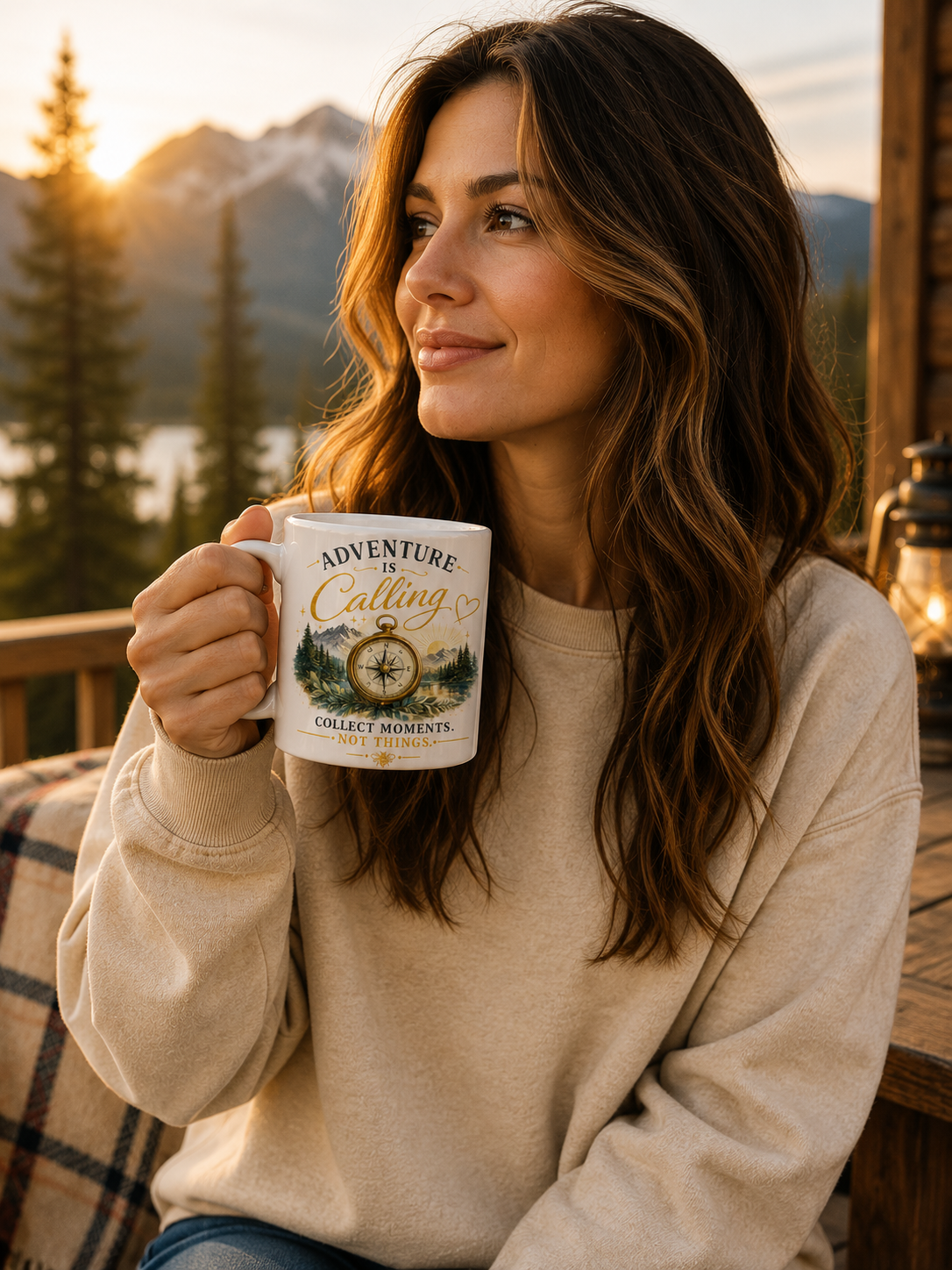 Adventure Is Calling – Collect Moments, Not Things – 11 oz Mug