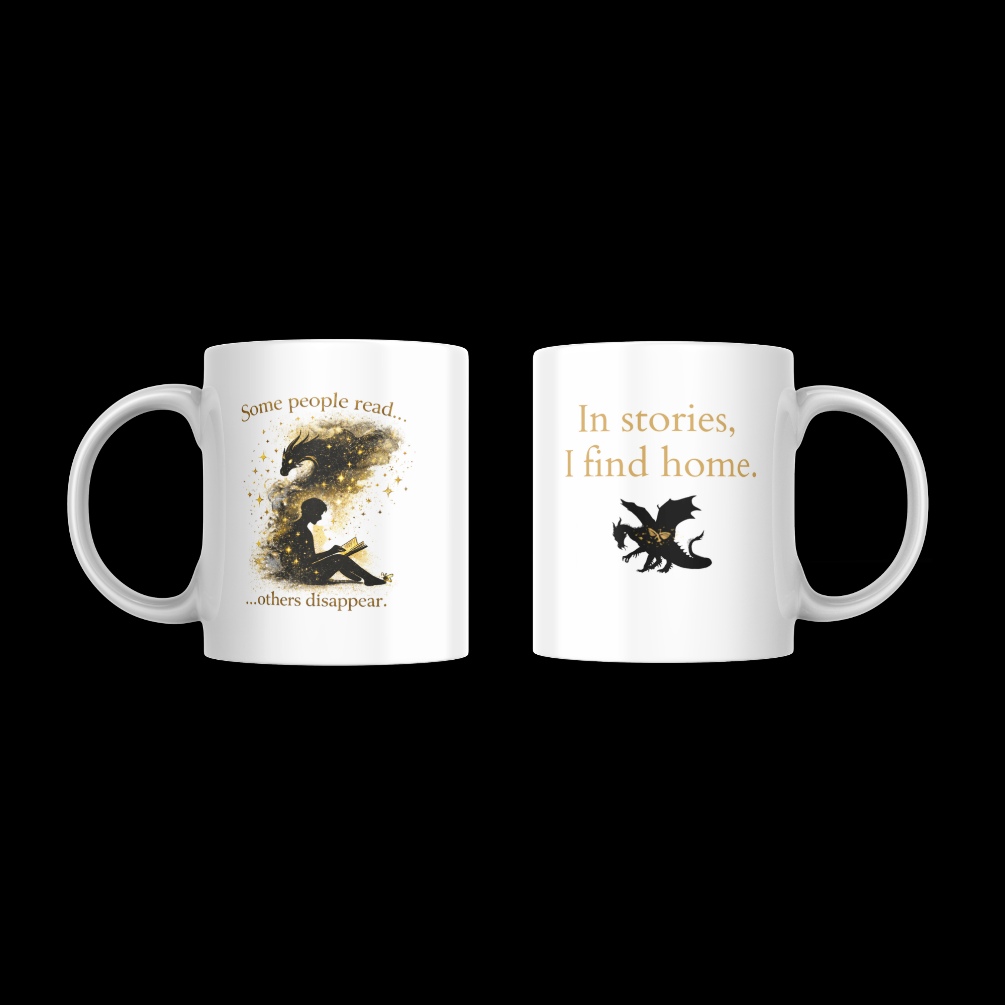 In Stories I Find Home – Book Lover Mug