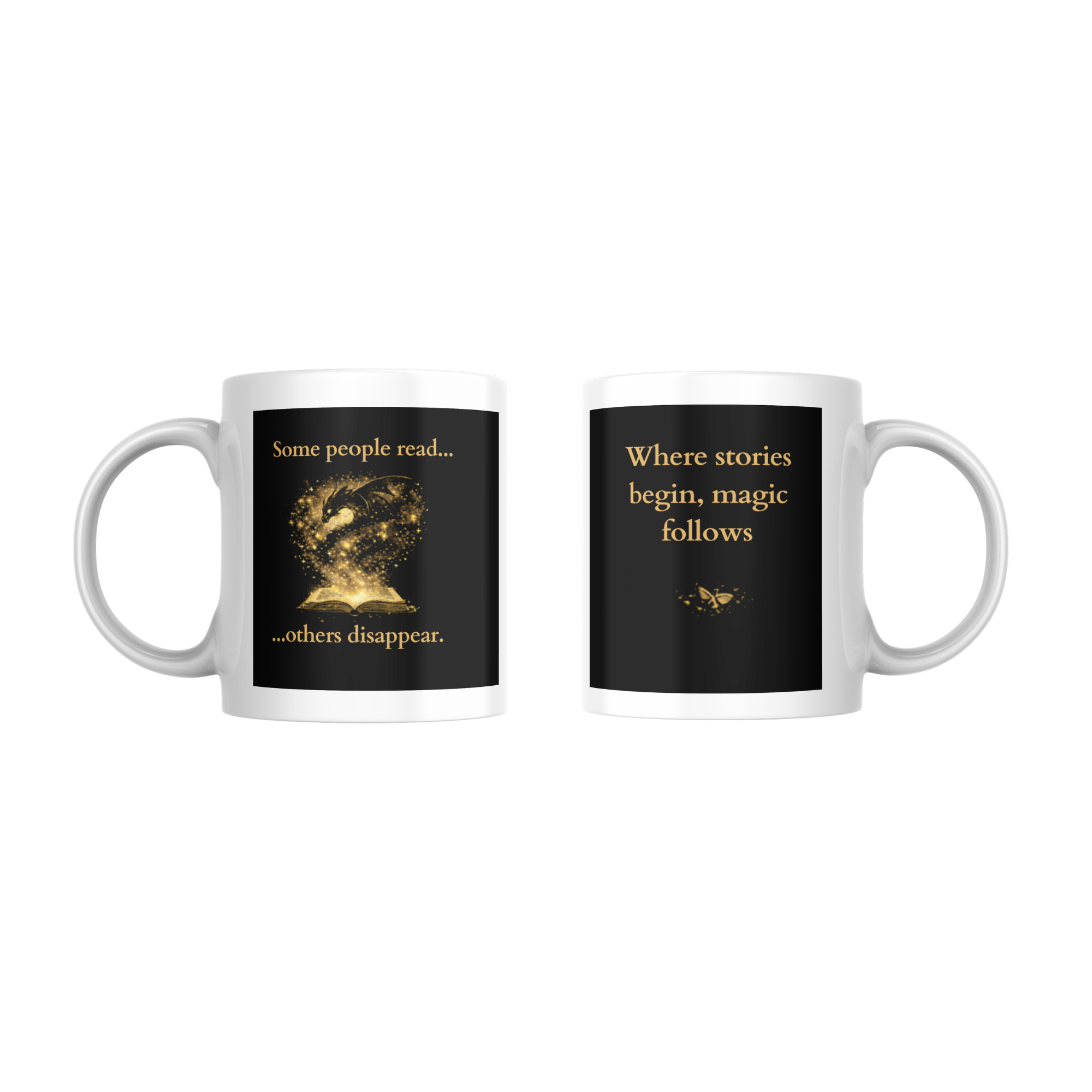 Where Stories Begin – Fantasy Book Lover Mug